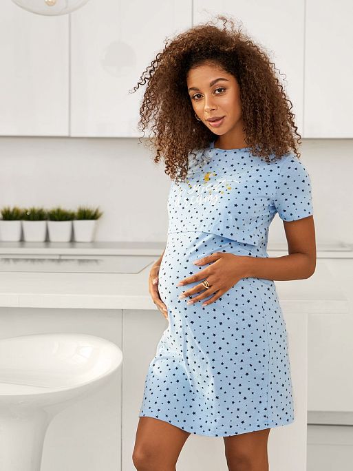 Ночная сорочка для беременных и кормления Медина I Love Mum 3