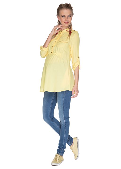 Блуза Эльза желтая для беременных и кормящих I Love Mum 1