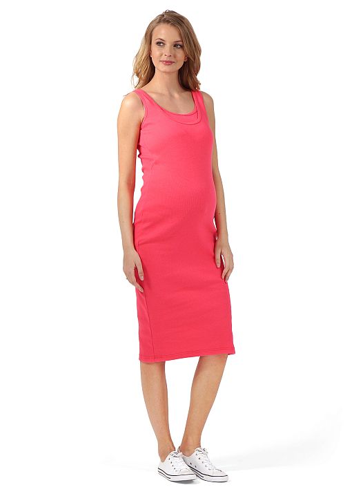 Платье Кашкорсе для беременных и кормящих розовый I Love Mum 1