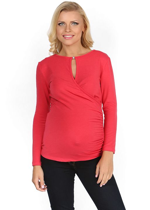 Блуза Злата розовая для беременных и кормящих I Love Mum 1