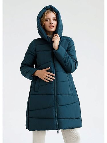 Куртка для беременных зимняя Глостер цвет зеленовато-синий  I Love Mum