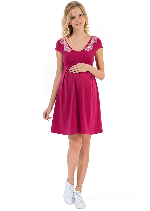 Платье Вербена ягодное для беременных I Love Mum 1