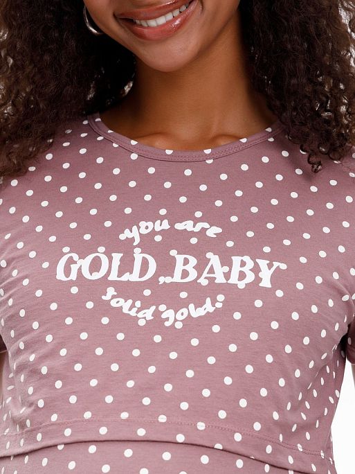 Ночная сорочка для беременных и кормления Медина I Love Mum 17