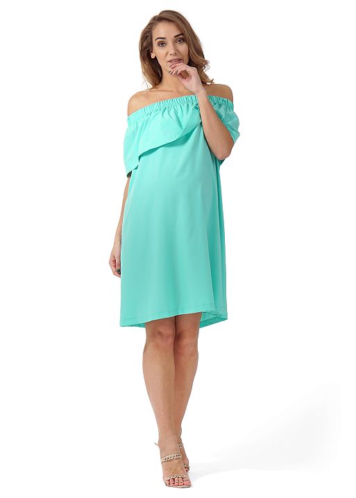 Платье Контент для беременных и кормящих ментол I Love Mum 2
