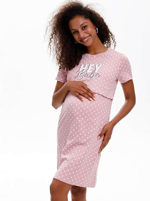 Ночная сорочка для беременных и кормления Медина I Love Mum 11