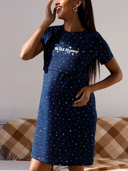 Ночная сорочка для беременных и кормления Медина I Love Mum 9