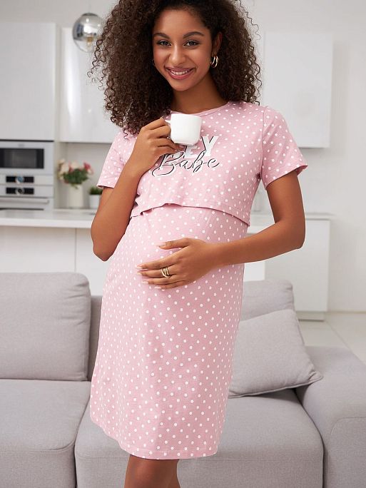 Ночная сорочка для беременных и кормления Медина I Love Mum 9