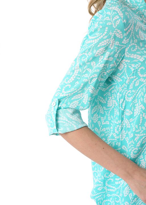 Блузка Девика для беременных и кормящих ментол I Love Mum 4