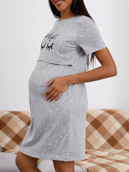 Ночная сорочка для беременных и кормления Медина I Love Mum 10