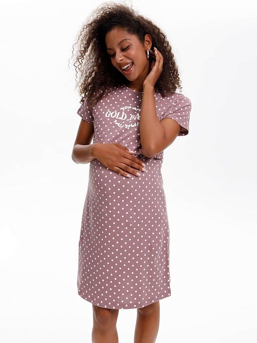 Ночная сорочка для беременных и кормления Медина I Love Mum 23