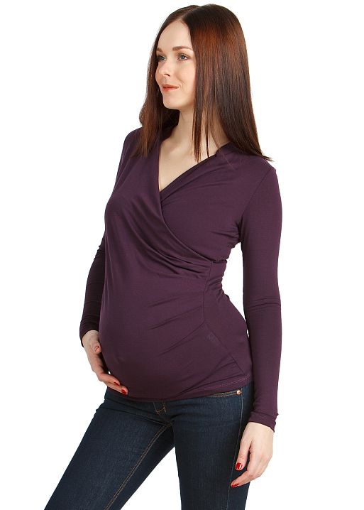 Блуза Сюзанна фиолет для беременных и кормящих I Love Mum 1