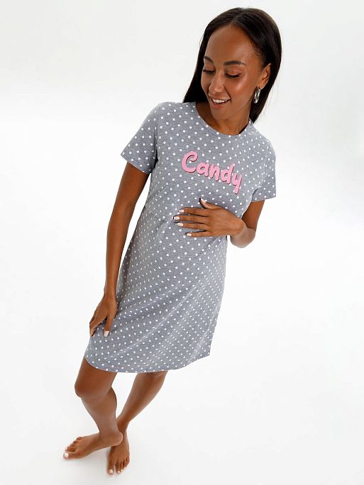Ночная сорочка для беременных и кормления Медина I Love Mum 18