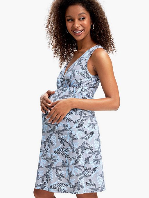 Ночная сорочка для беременных и кормления в роддом Оливия I Love Mum 15