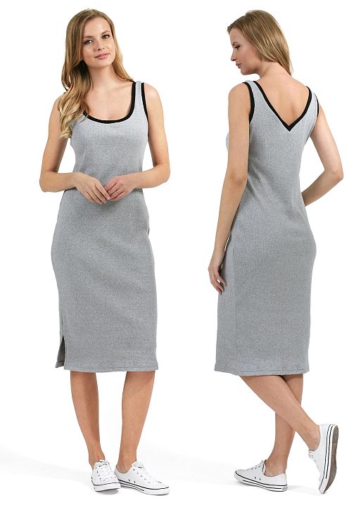 Платье Аврил для беременных серый меланж I Love Mum 1