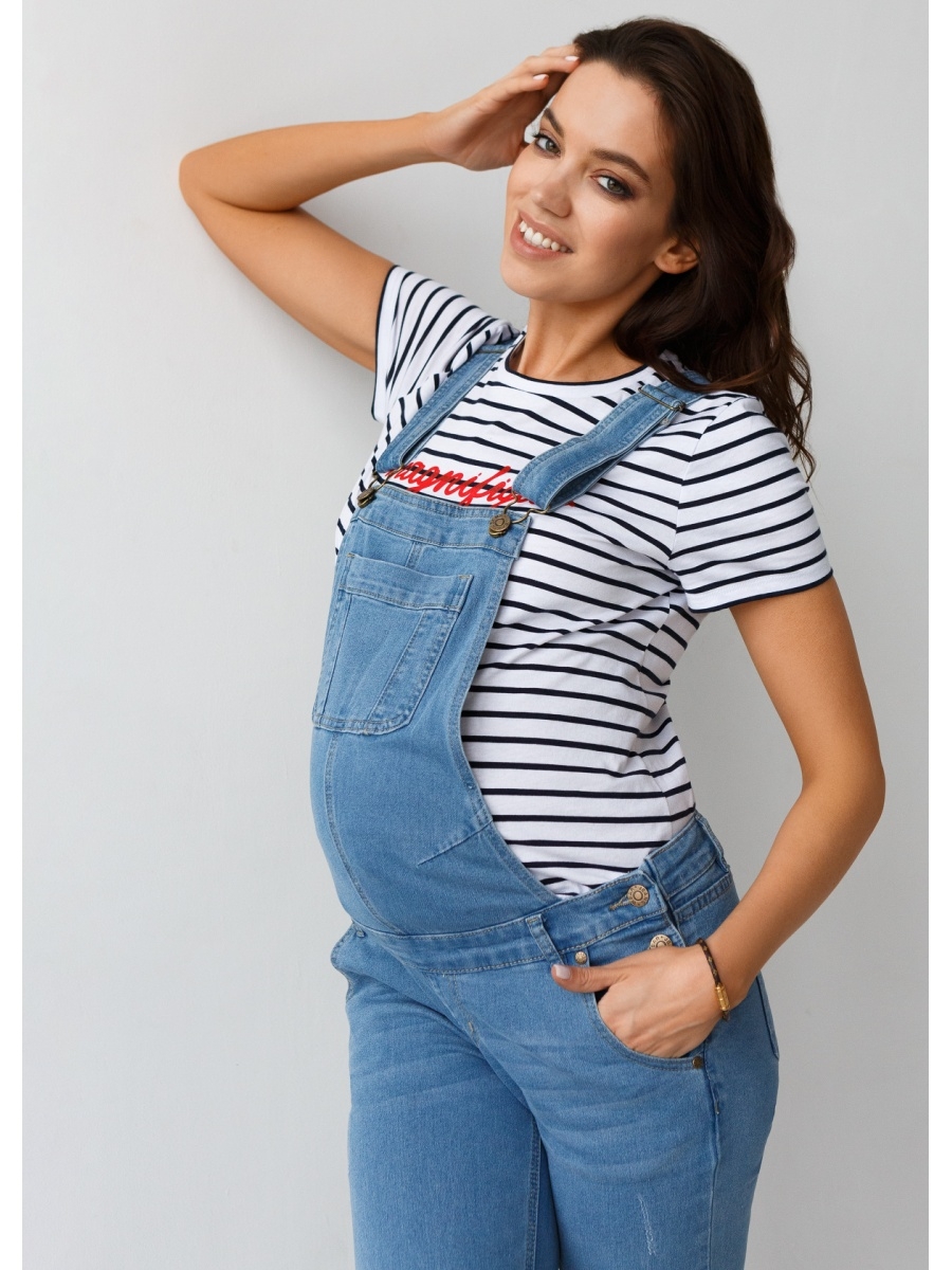 Комбинезон джинсовый (юбка) для беременных арт. BS5694