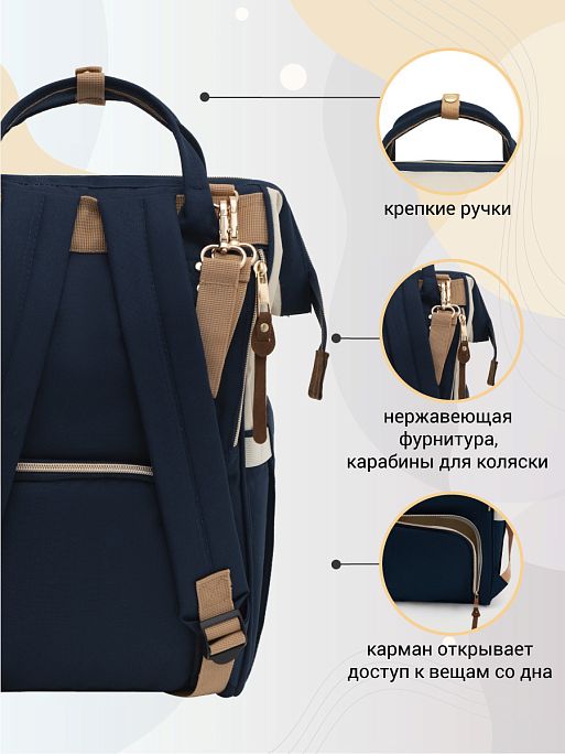 Сумка-рюкзак "Тревел" ; цвет: синий (FS) 1