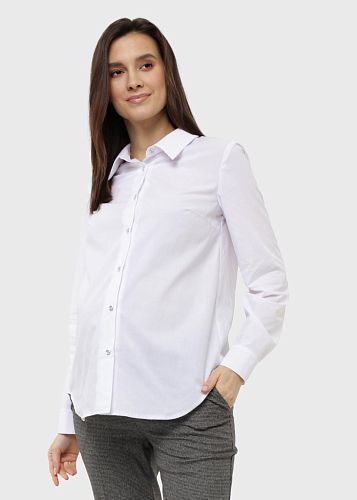 Рубашка Сноу для беременных и кормящих цвет белый   I Love Mum
