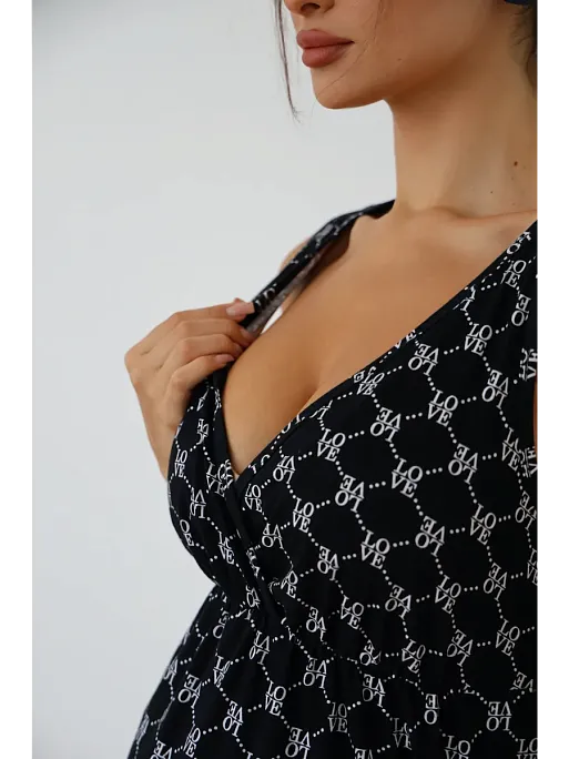 Халат и сорочка для беременных и кормящих в роддом I Love Mum 2