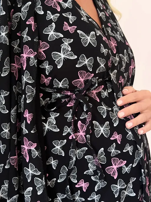 Сорочка и халат для беременных и кормящих в роддом I Love Mum 14