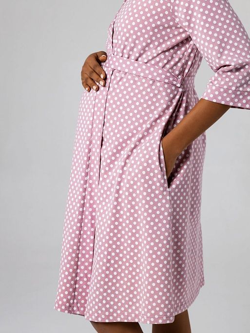 Халат и сорочка для беременных и кормящих в роддом Айрис I Love Mum 4