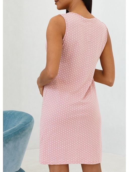 Ночная сорочка для беременных и кормящих; цвет: пудровый 3 Ночная сорочка для беременных и кормящих I Love Mum 3