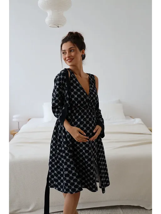 Халат и сорочка для беременных и кормящих в роддом I Love Mum 13