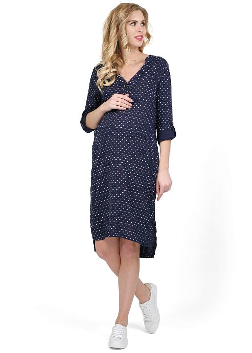 Платье Варно для беременных и кормящих т.синий I Love Mum 1