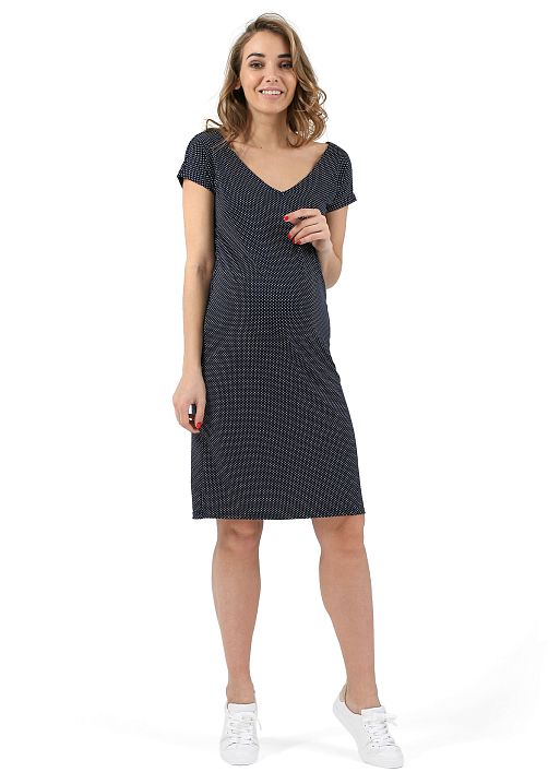 Платье Олейла для беременных т.синий горох I Love Mum 2