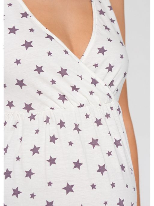 Ночная сорочка для беременных и кормящих; цвет: слоновая кость 3 Ночная сорочка для беременных и кормящих I Love Mum 3