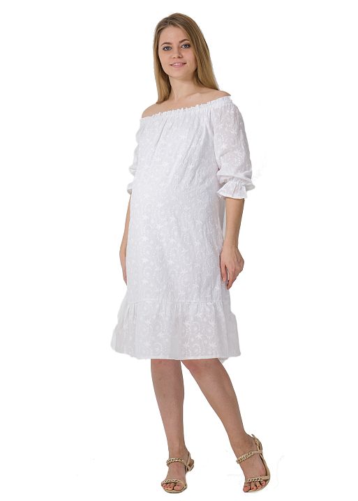 Платье Айрен для беременных белый I Love Mum 3