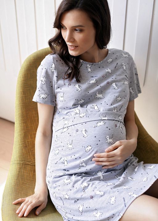 Ночная сорочка Мелания для беременных и кормящих I Love Mum 2