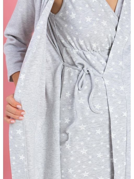 Халат и сорочка для беременных кормящих I Love Mum 4