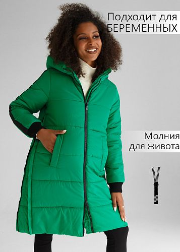 Куртка зимн. 2в1 Копенгаген для беременных цвет зеленый   I Love Mum