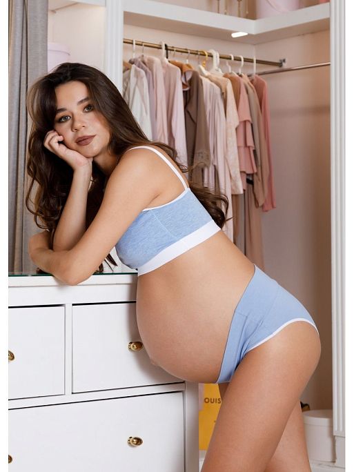 Трусы для беременных женские Лика набор 2 шт хлопок низкие I Love Mum 5