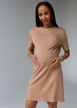 Платье Робби для беременных цвет глина   I Love Mum