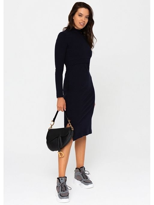 Платье для беременных и кормящих Анисия; цвет: темно-синий 2 Платье для беременных и кормящих Анисия I Love Mum 2