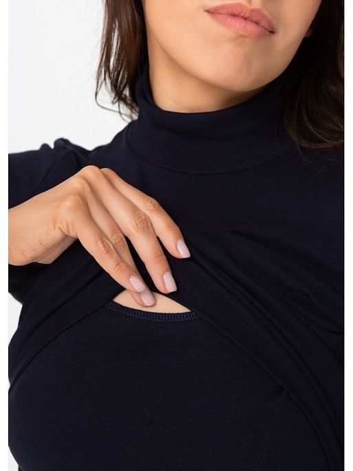 Платье для беременных и кормящих Анисия; цвет: темно-синий 4 Платье для беременных и кормящих Анисия I Love Mum 4