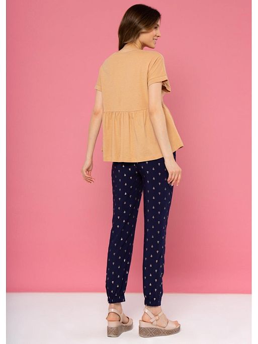 Брюки летние спортивные Салмон штаны для беременных легкие одежда для беременных и кормящих I Love Mum 2