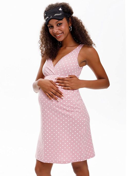 Халат и сорочка для беременных и кормящих в роддом Айрис I Love Mum 27