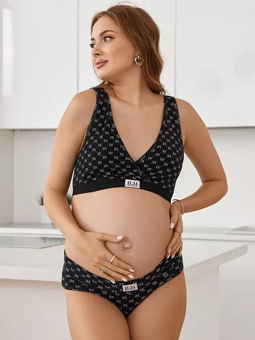 Трусы для беременных низкие Лика набор 2 штуки I Love Mum 11