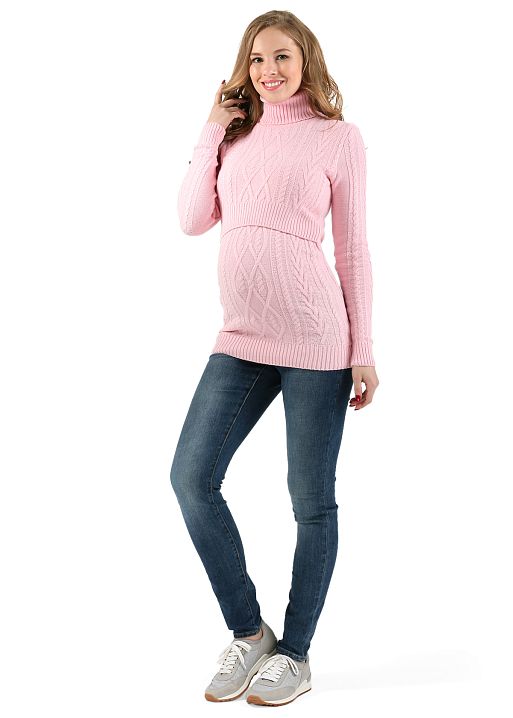Джемпер Найджел для беременных и кормящих розовый I Love Mum 1