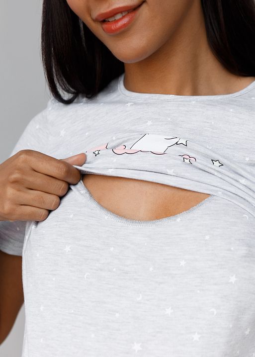 Ночная сорочка Медина для беременных и кормящих I Love Mum 4