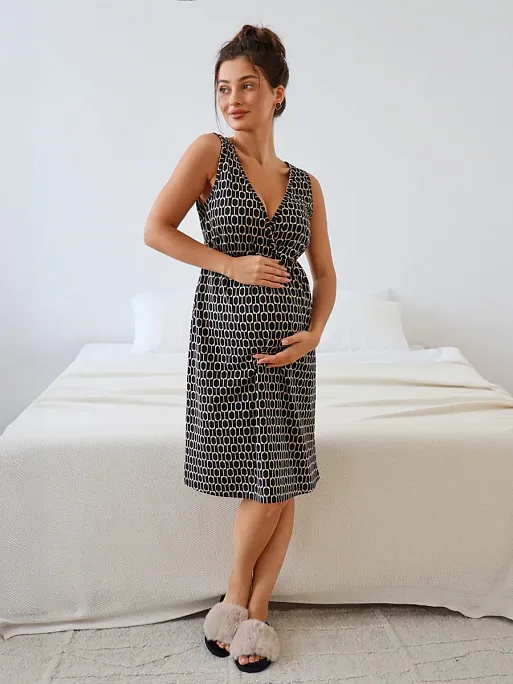 Халат и сорочка для беременных и кормящих в роддом I Love Mum 14