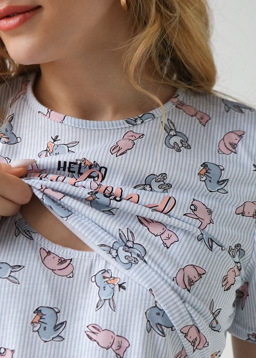 Ночная сорочка Медина для беременных и кормящих I Love Mum 5