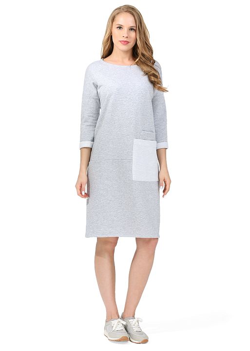 Платье Капитолина для беременных серый меланж I Love Mum 3
