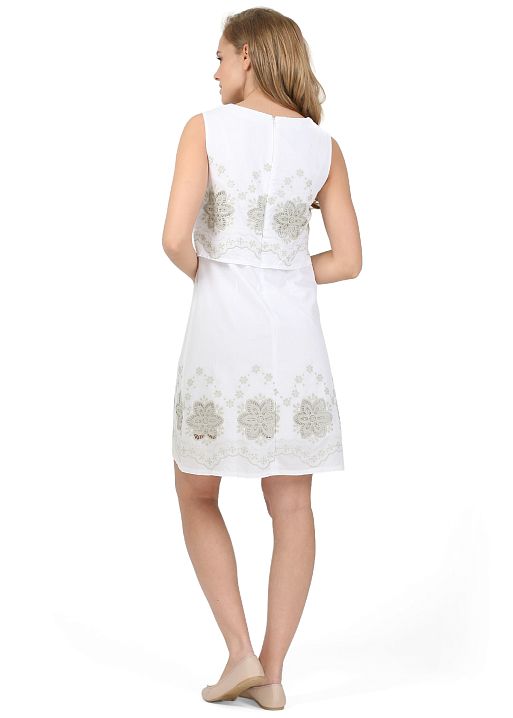 Платье Натали для кормящих белый I Love Mum 3