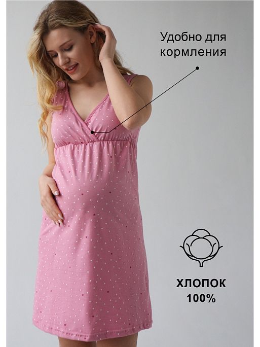 Ночная сорочка для беременных и кормящих I Love Mum 1