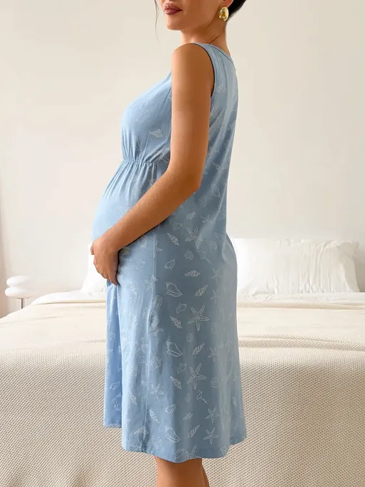 Халат и сорочка для беременных и кормящих в роддом I Love Mum 16