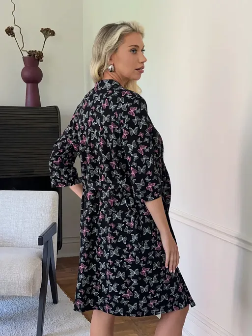 Сорочка и халат для беременных и кормящих в роддом I Love Mum 12