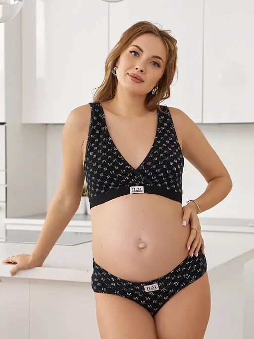 Трусы для беременных низкие Лика набор 2 штуки I Love Mum 10
